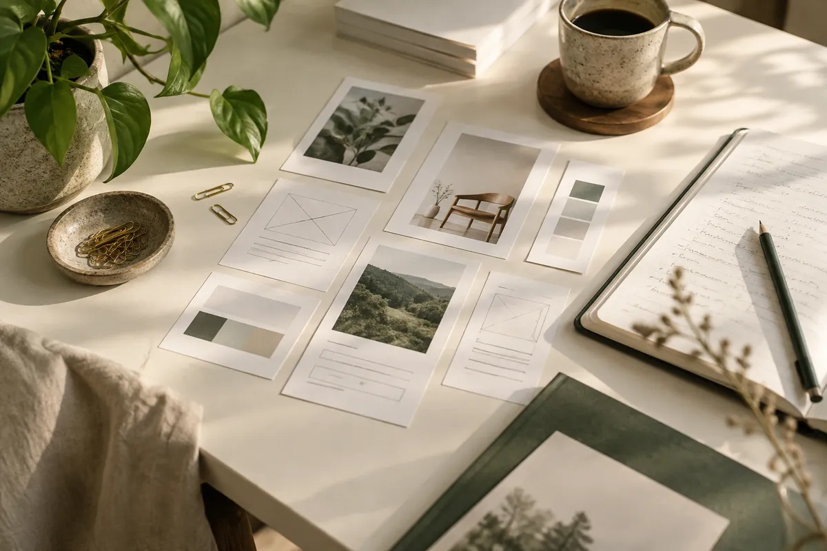 Website Content Planner — editorial illustration of its working context