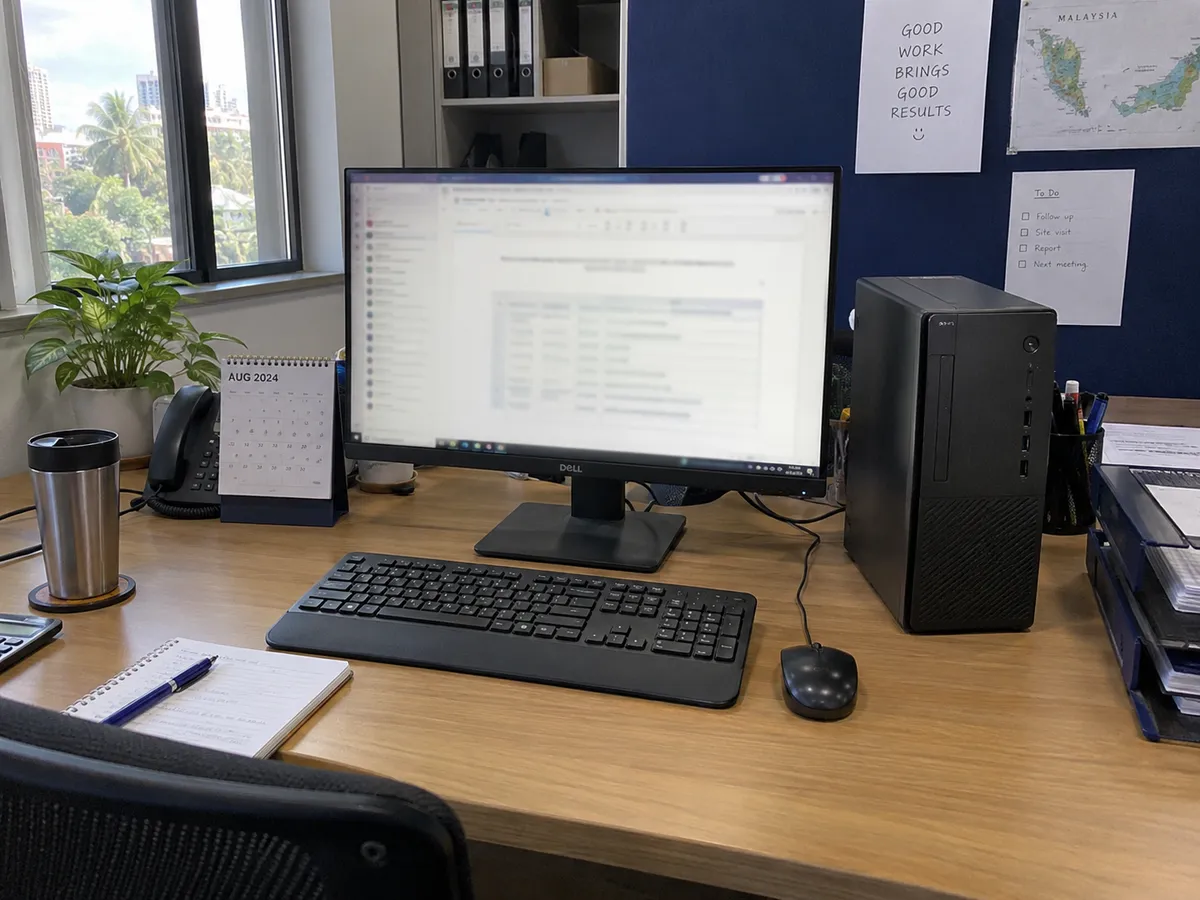 Office computing — illustrative service scene