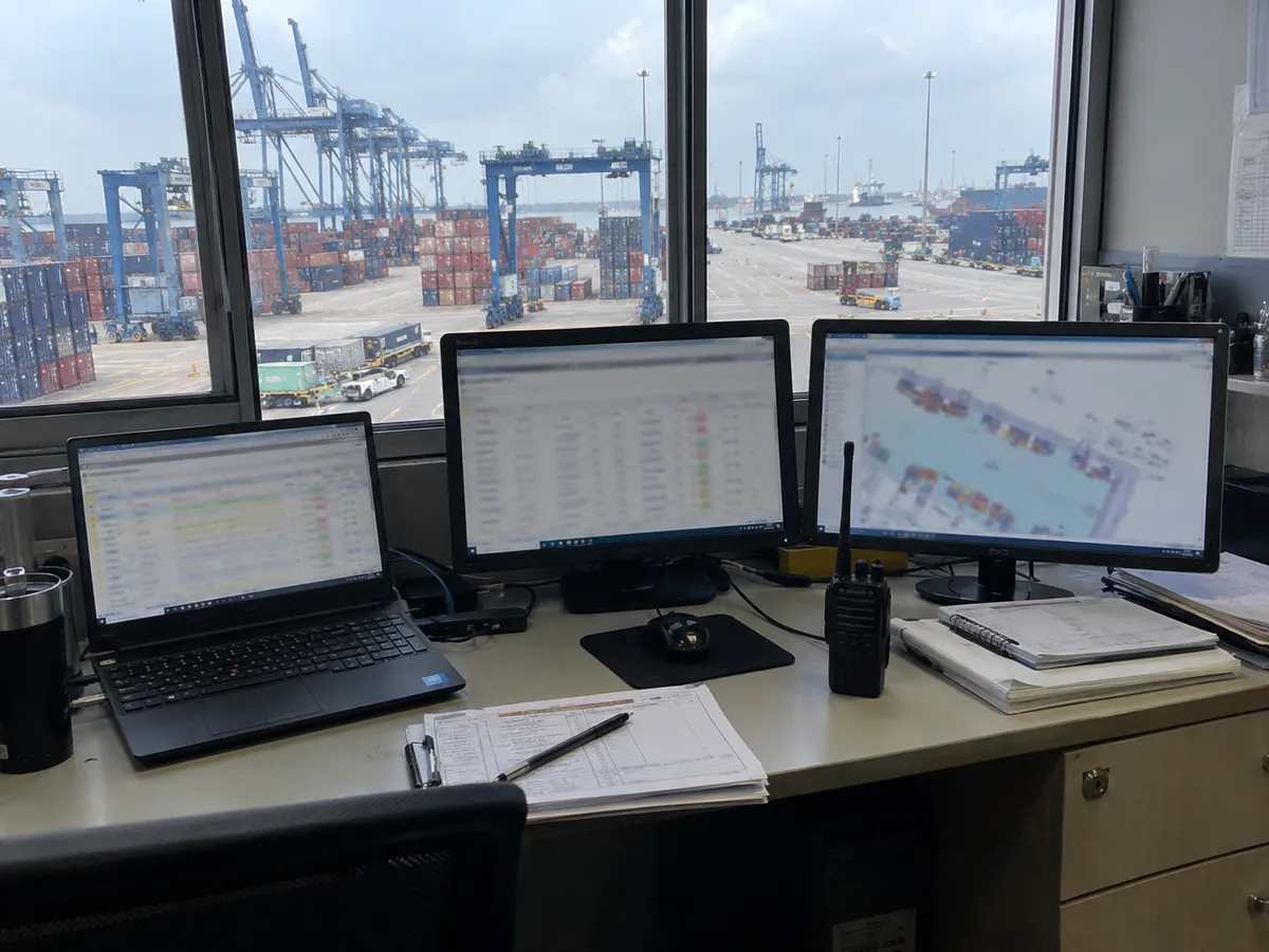 Port & logistics workflows — illustrative service scene